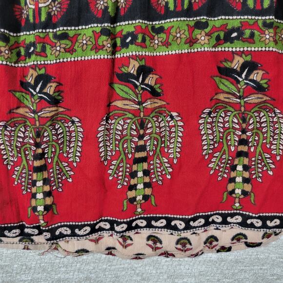 Jayli Dress Womens S Red Black‎ Elephant Paisley Open Back Festival Beach Boho - Picture 7 of 16